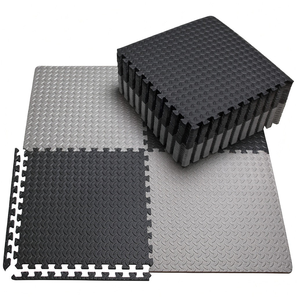 Premium EVA Gym Floor Mats – Shock-Absorbing Interlocking Workout Flooring