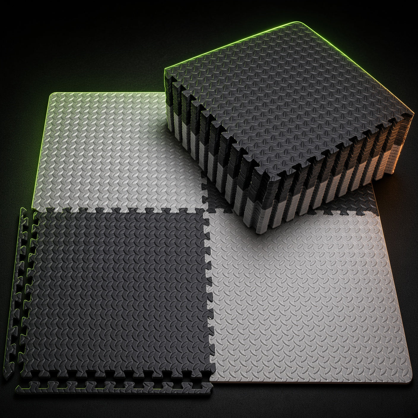 Premium EVA Gym Floor Mats – Shock-Absorbing Interlocking Workout Flooring