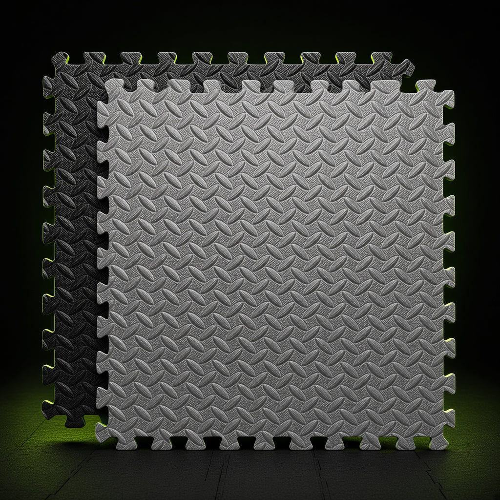 Premium EVA Gym Floor Mats – Shock-Absorbing Interlocking Workout Flooring