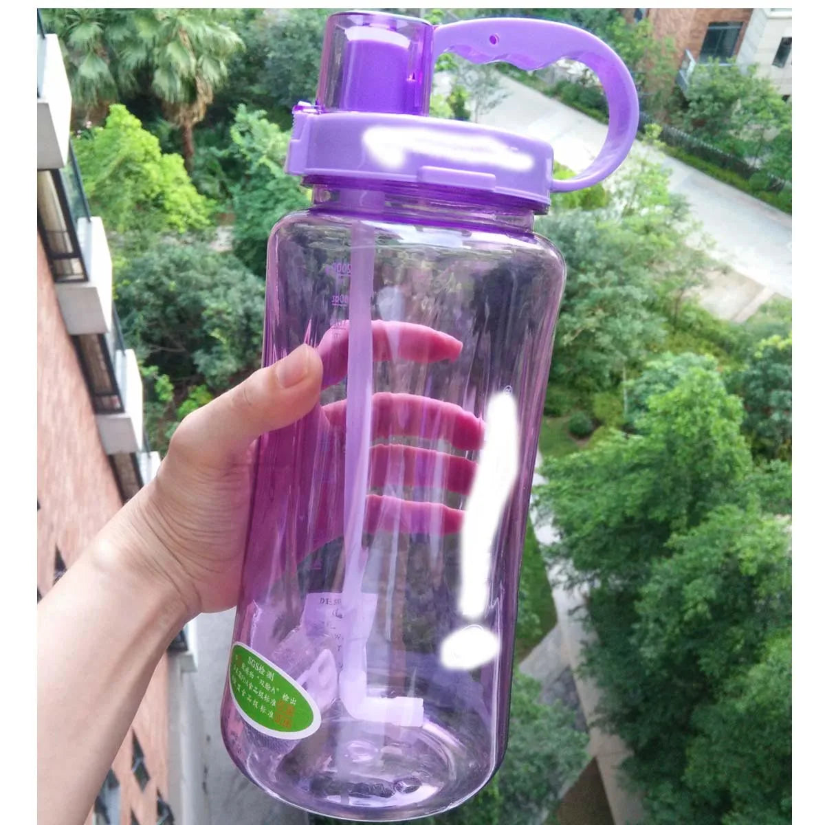 Straw Water Bottle