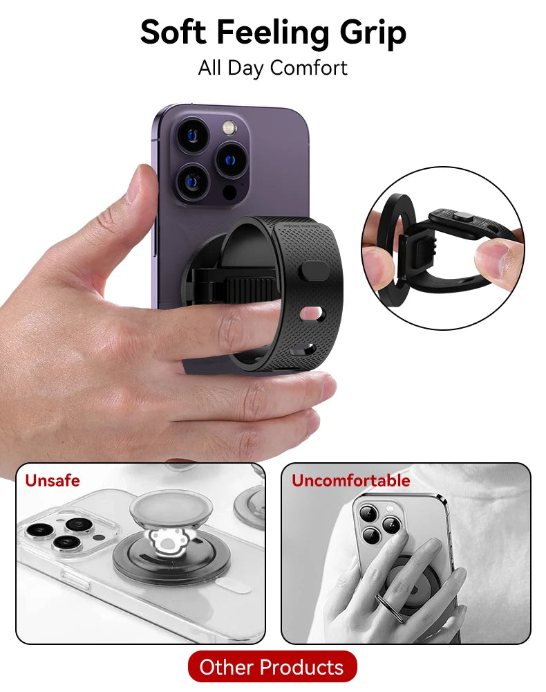 Phone Holder Adjustable Silicone Strap