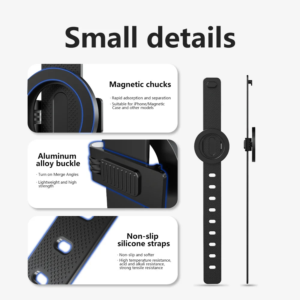 Phone Holder Adjustable Silicone Strap